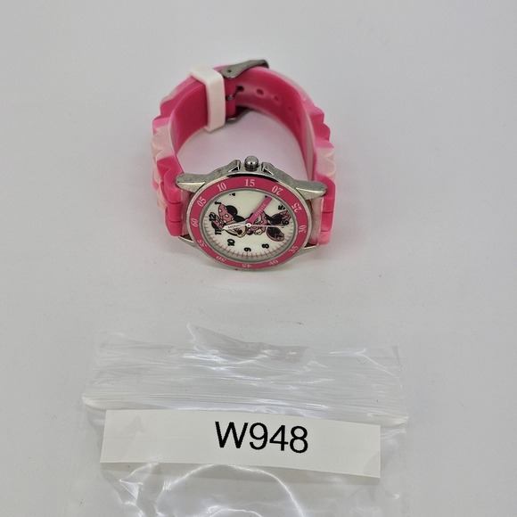 Disney Minnie‎ Mouse Women Watch 32MM Pink Plastic Bands New Battery - Picture 11 of 11